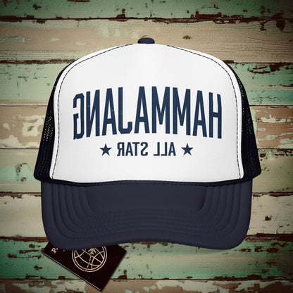 Hammajang All Star, Hawaii Trucker Hat Navy / White / Navy / One size