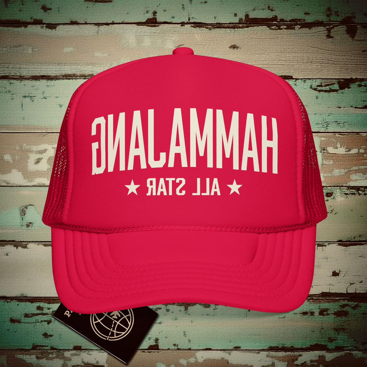 Hammajang All Star, Hawaii Trucker Hat Red / One size
