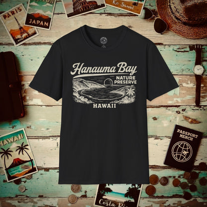 Hanauma Bay Vintage Monochrome, Hawaii T-Shirt Black / S