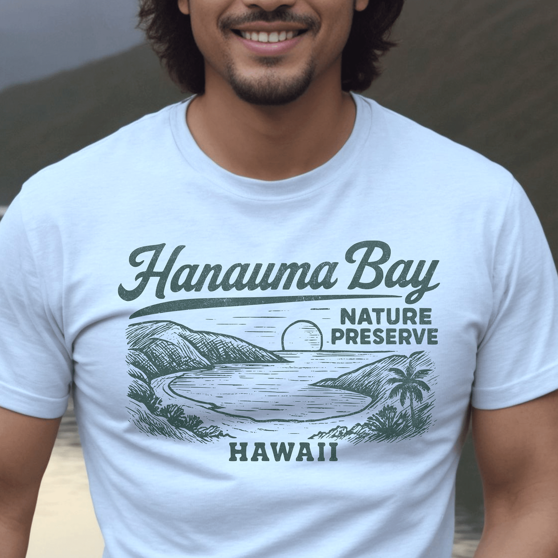 Hanauma Bay Vintage Monochrome, Hawaii T-Shirt White / S