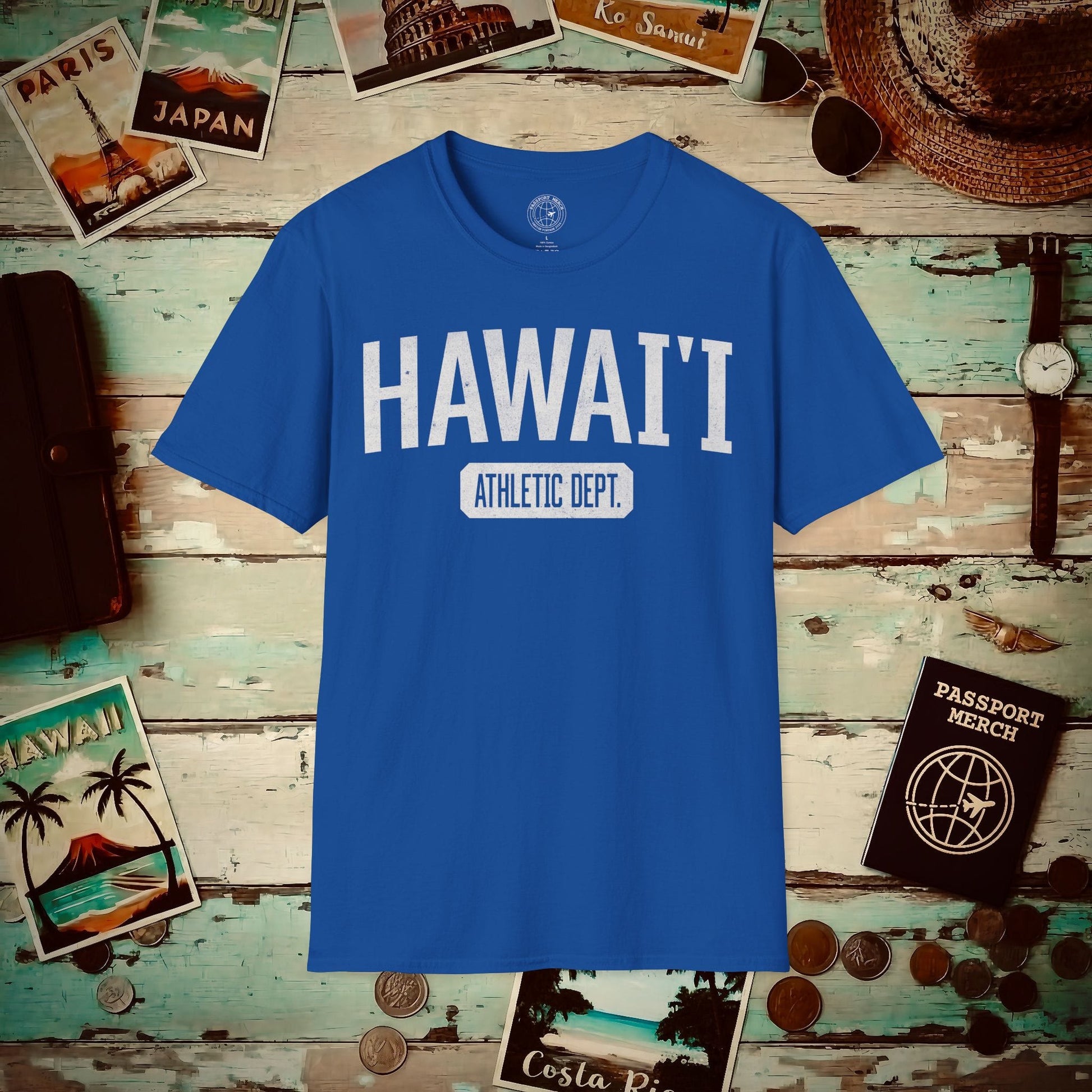 Hawaii Athletic Dept. T-Shirt Royal / S