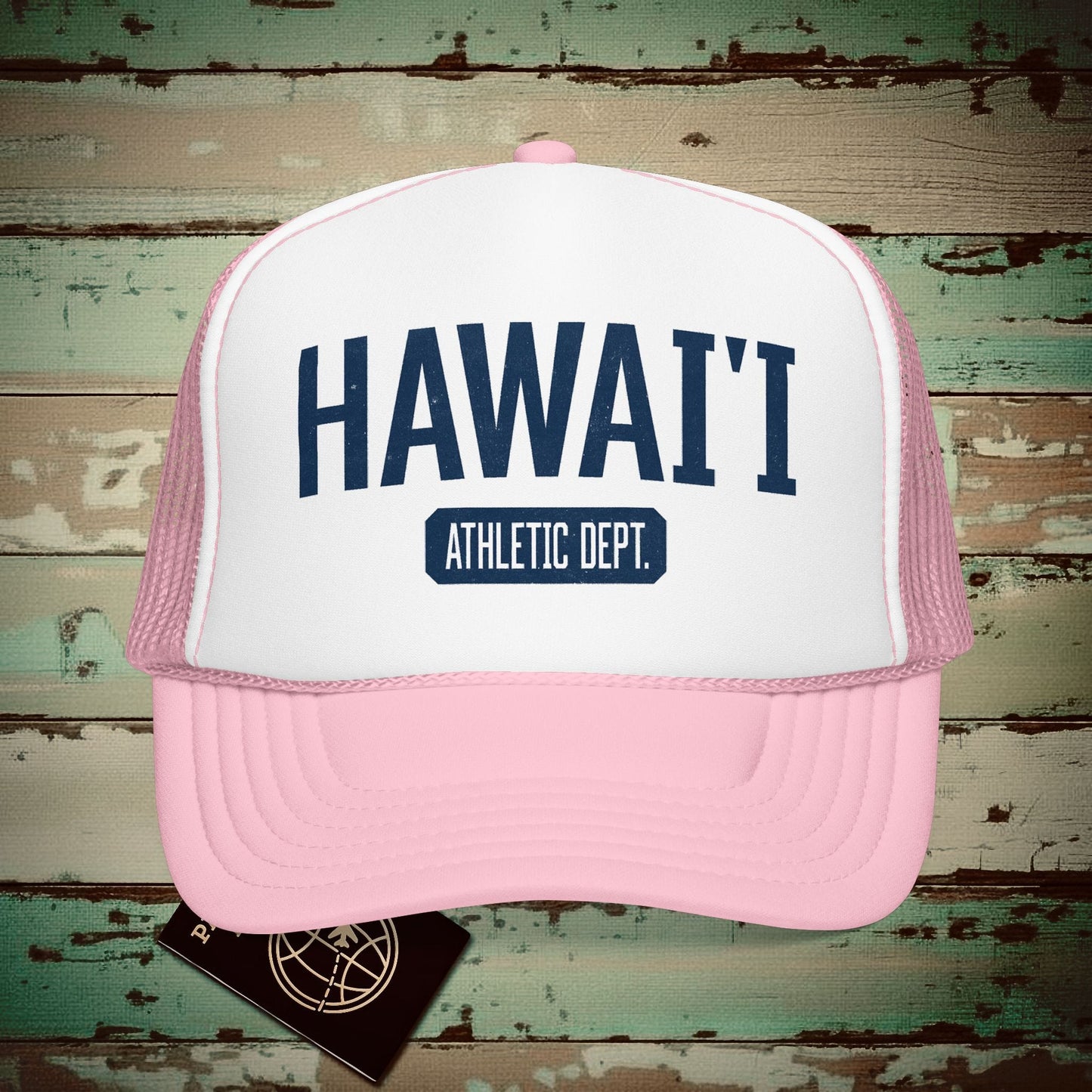 Hawaii Athletic Dept. Trucker Hat Light Pink/White / One size