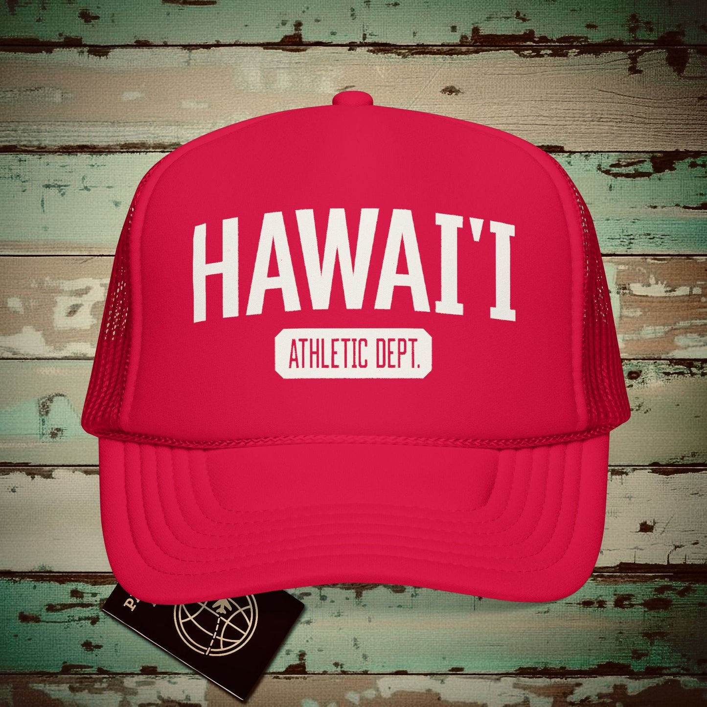 Hawaii Athletic Dept. Trucker Hat Red / One size