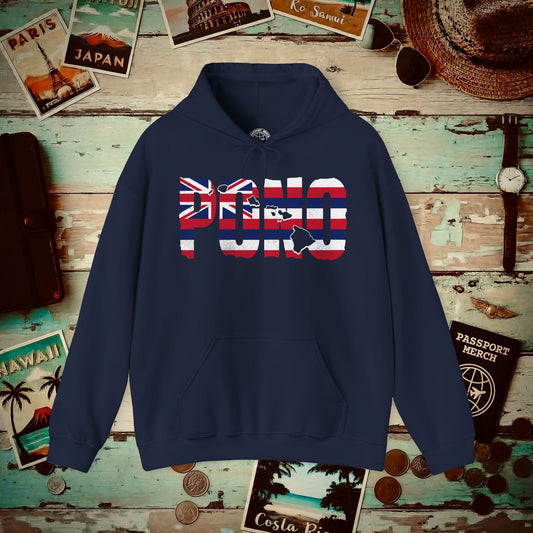 Hawaii Pono Letter Flag Hoodie Navy / S