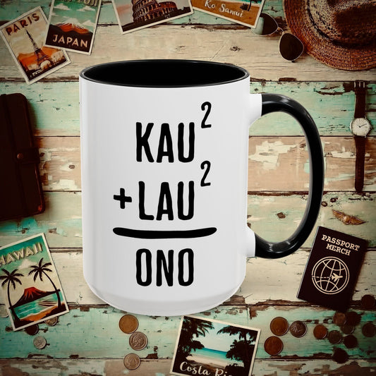 Hawaiian Foodie Math (Basic Algebra) 15oz Mug Black / 15oz