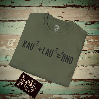 Hawaiian Foodie Math (Basic Algebra) T-Shirt Military Green / S