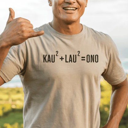 Hawaiian Foodie Math (Basic Algebra) T-Shirt Sand / S