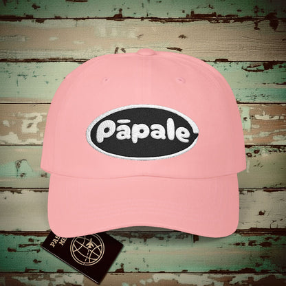 Hawaiian Language Embroidered Hat that says Hat (Papale) Pink / One size