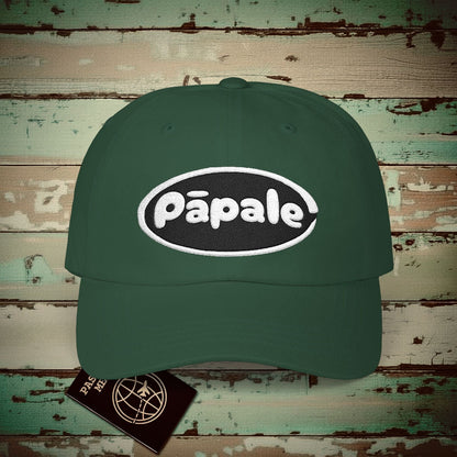 Hawaiian Language Embroidered Hat that says Hat (Papale) Spruce / One size