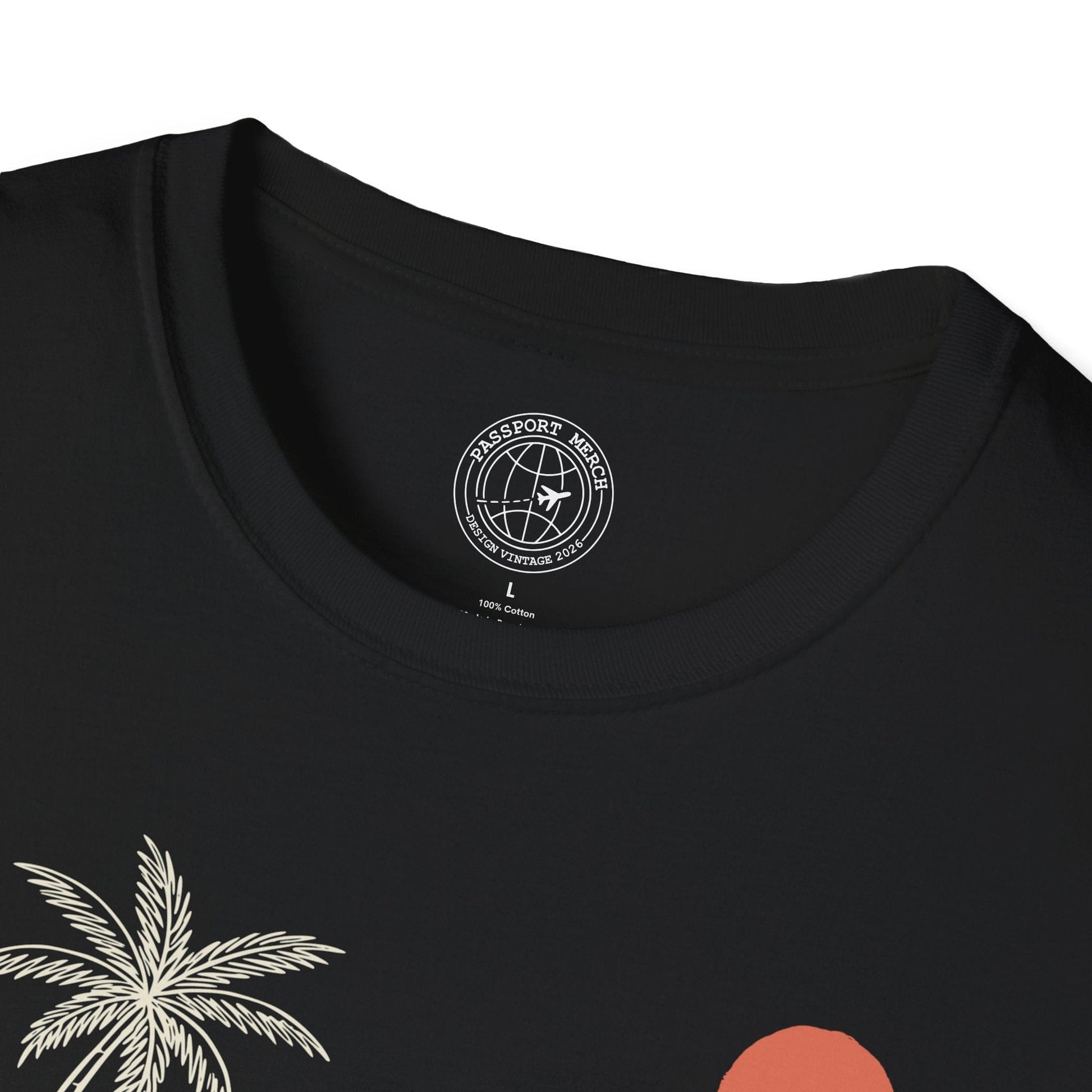Hawaiian Sunrise Line Art T-Shirt