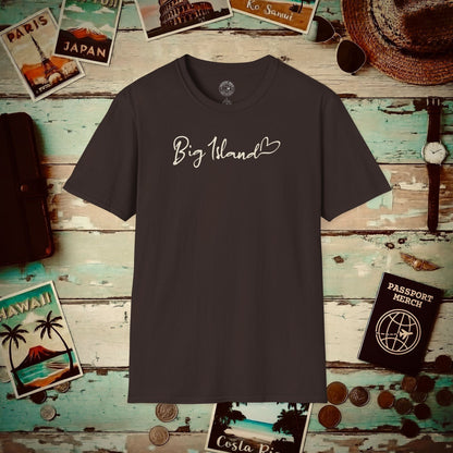 Heart Signature (Islands Edition), Big Island, Hawaii T-Shirt Dark Chocolate / S