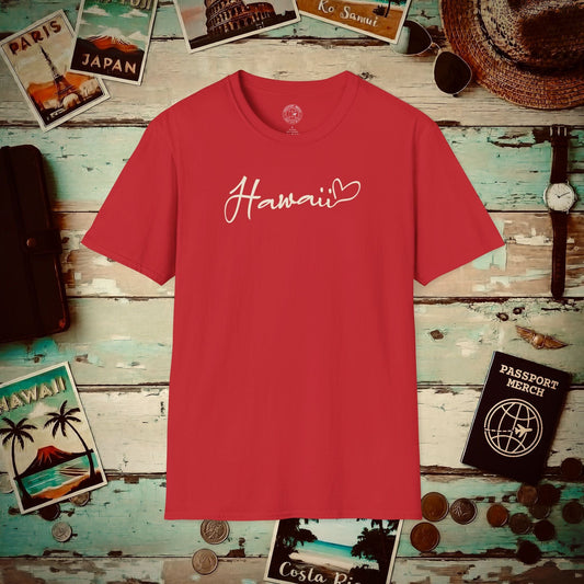 Heart Signature (Islands Edition), Hawaii T-Shirt Red / S