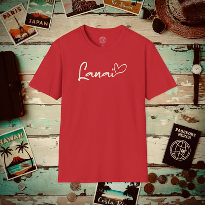 Heart Signature (Islands Edition), Lanai, Hawaii T-Shirt Red / S