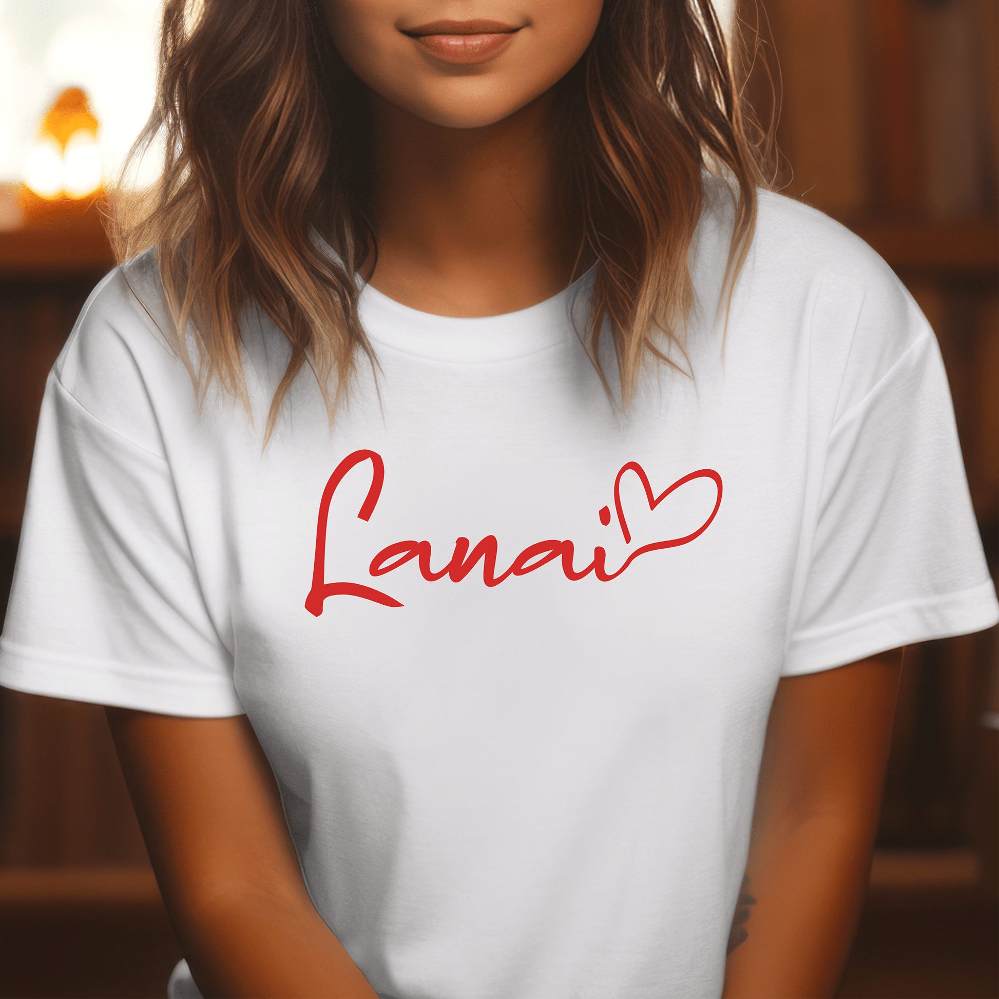 Heart Signature (Islands Edition), Lanai, Hawaii T-Shirt White / S