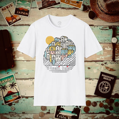 Hearts for Amalfi, Italy T-Shirt White / S