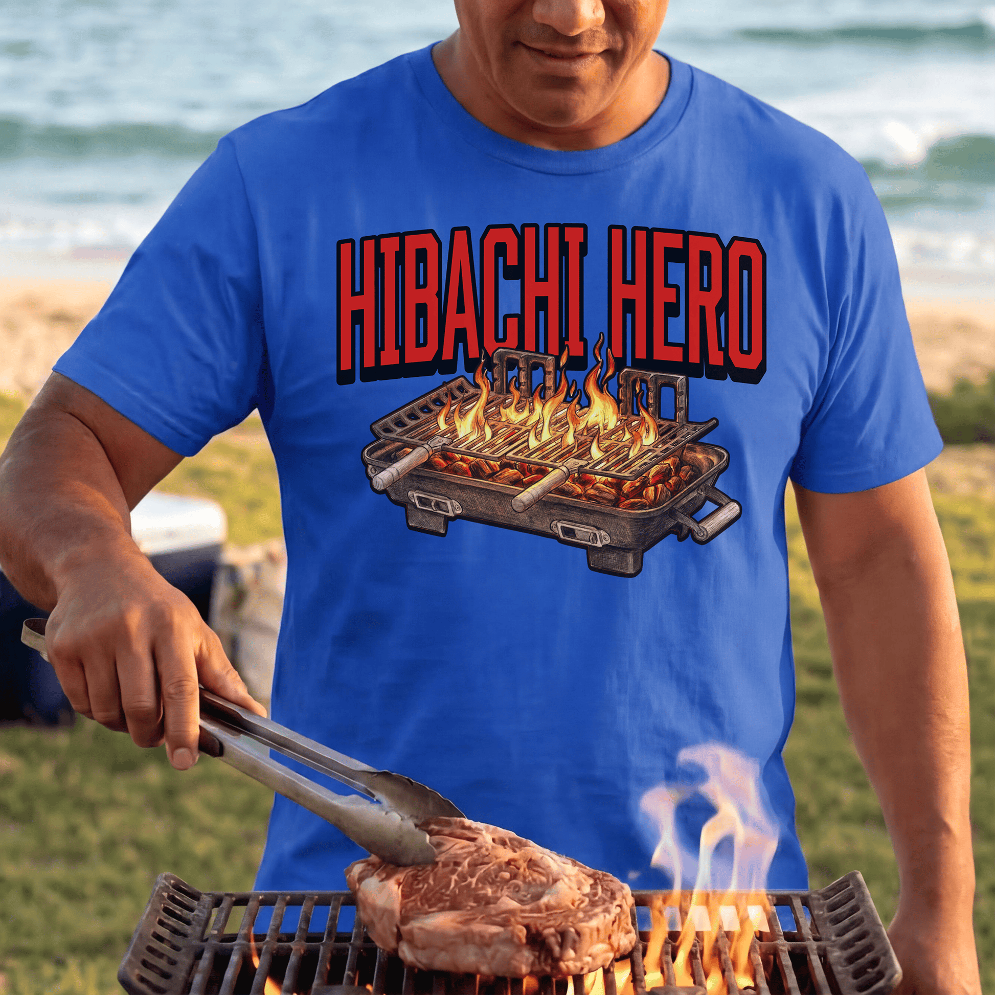 Hibachi Hero, Hawaii T-Shirt Royal / S