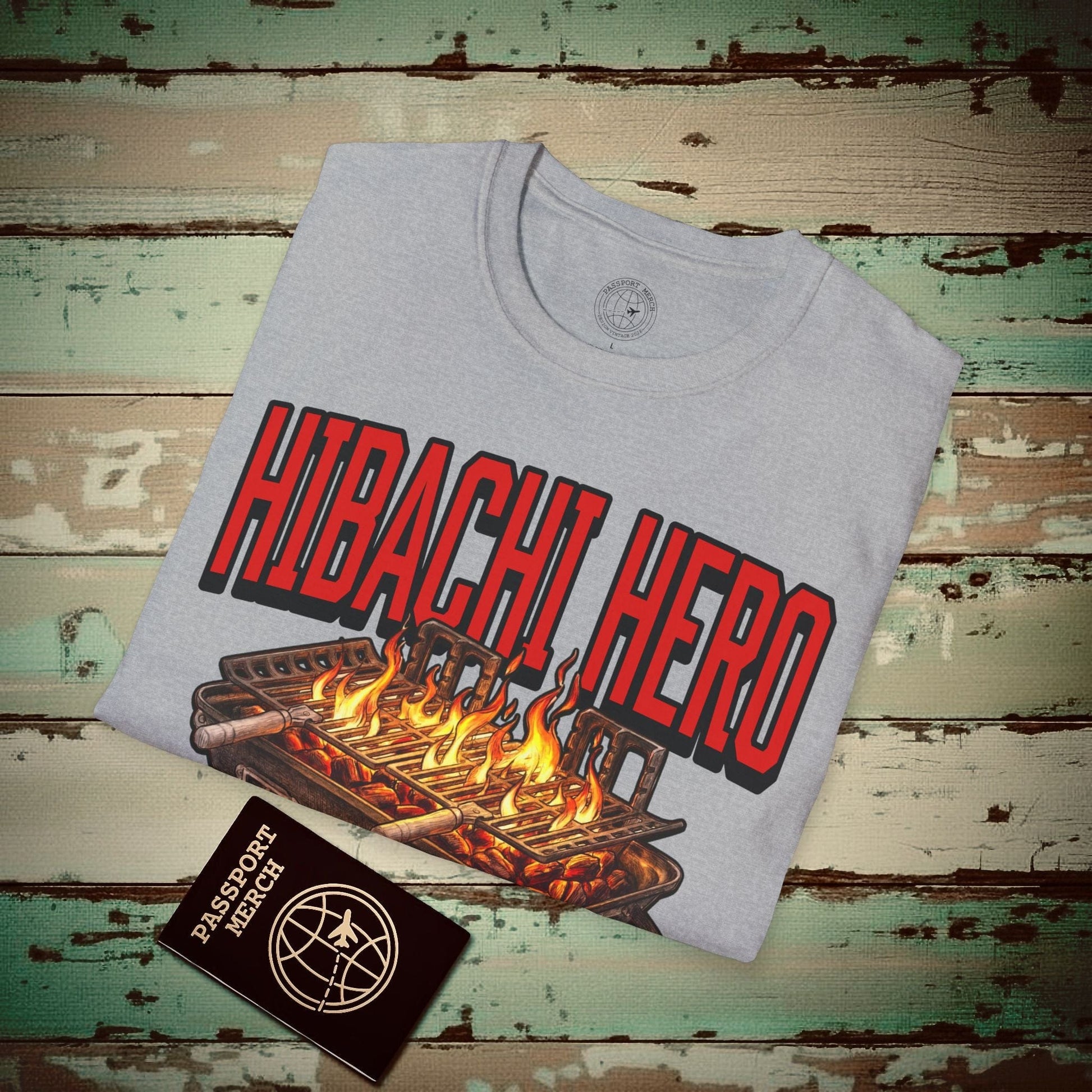 Hibachi Hero, Hawaii T-Shirt Sport Grey / S