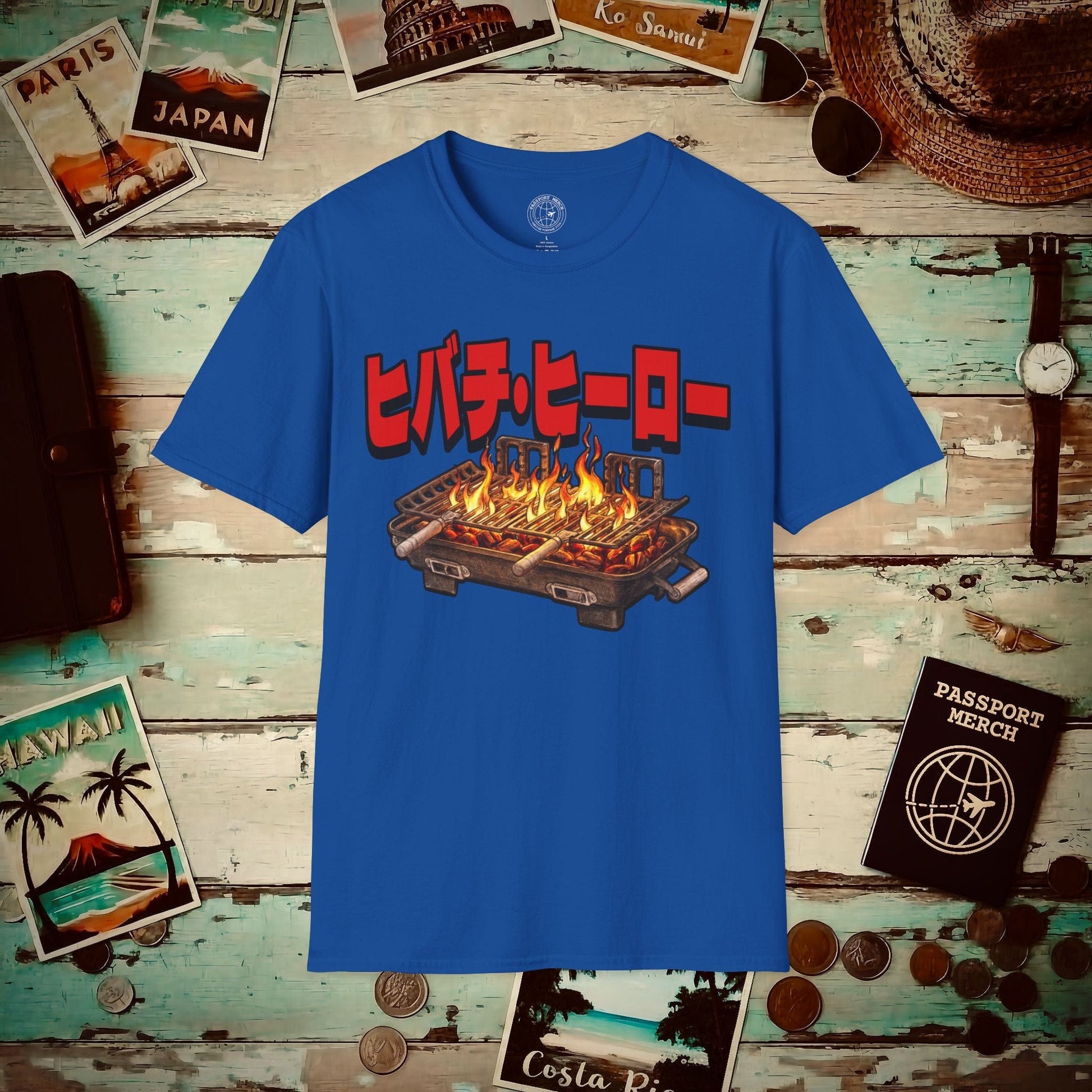Hibachi Hero, Japan T-Shirt Royal / S