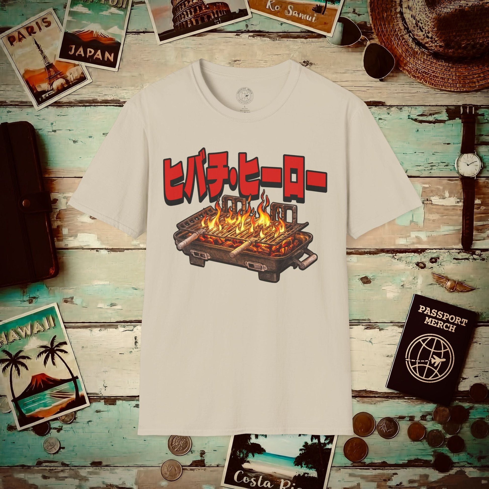 Hibachi Hero, Japan T-Shirt Sand / S