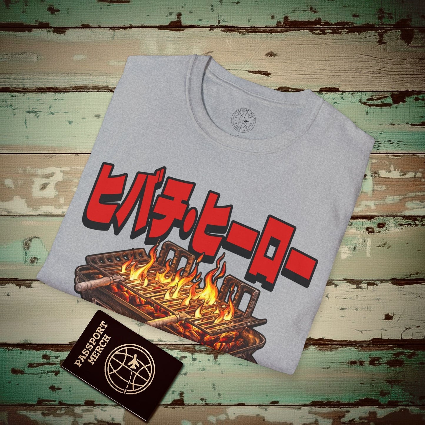 Hibachi Hero, Japan T-Shirt Sport Grey / S