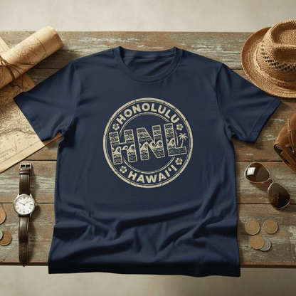 HNL, Honolulu, Hawaii Vintage Airport Code T-Shirt