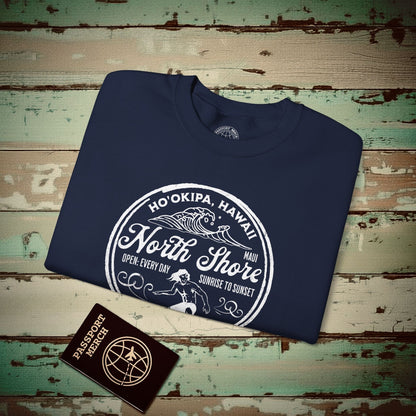 Ho'okipa North Shore, Maui, Hawaii Crewneck Navy / S