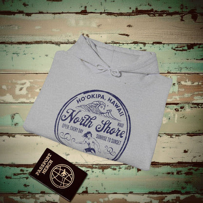 Ho'okipa North Shore, Maui, Hawaii Hoodie Sport Grey / S