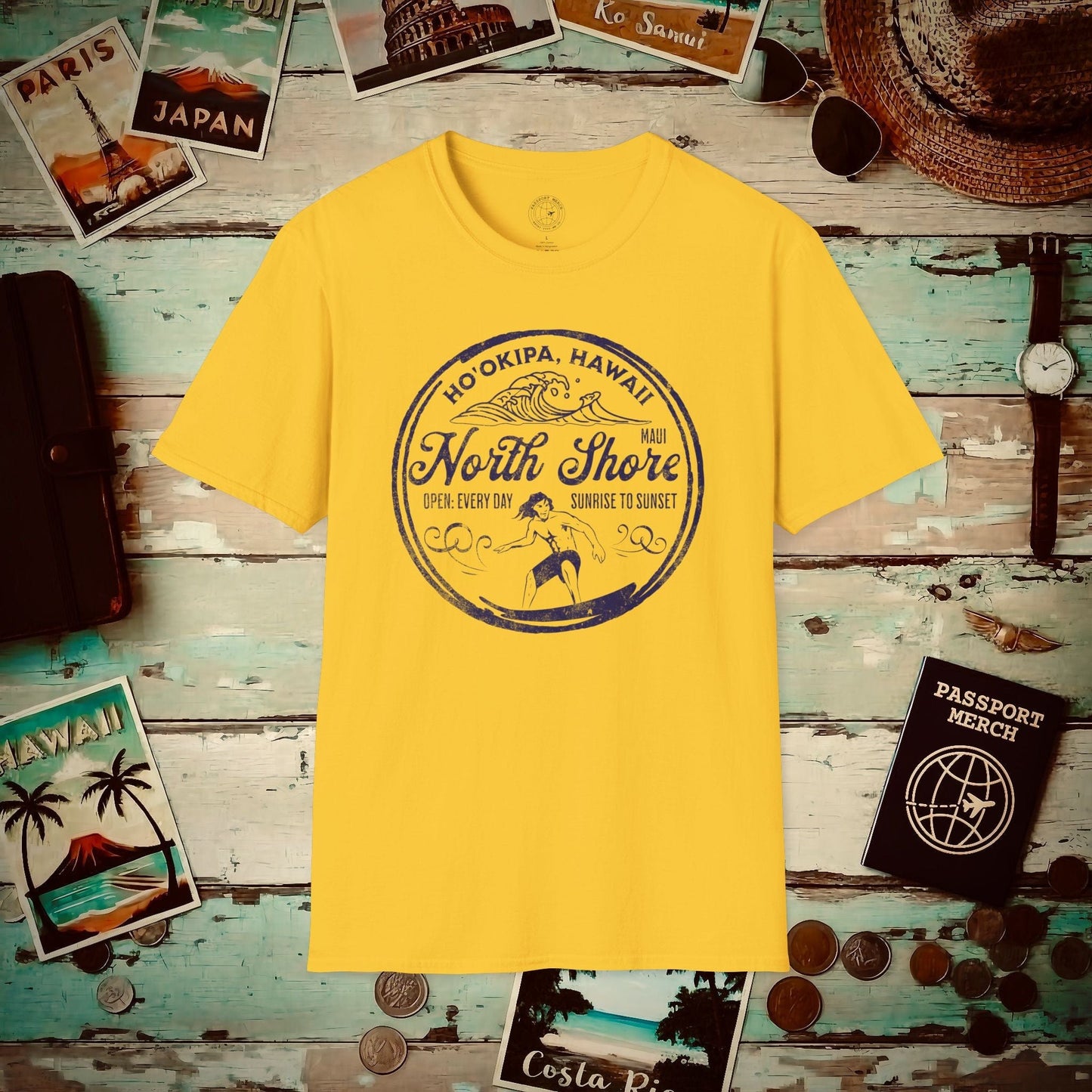 Ho'okipa North Shore, Maui, Hawaii T-Shirt Daisy / S
