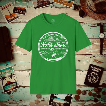 Ho'okipa North Shore, Maui, Hawaii T-Shirt Irish Green / S