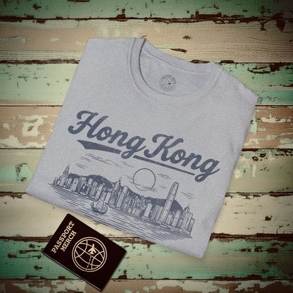 Hong Kong Vintage Monochrome, China T-Shirt Sport Grey / S