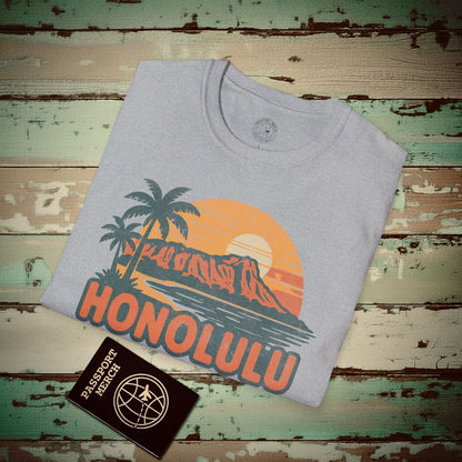 Honolulu, Oahu, Hawaii - 80's Vintage T-Shirt Sport Grey / S