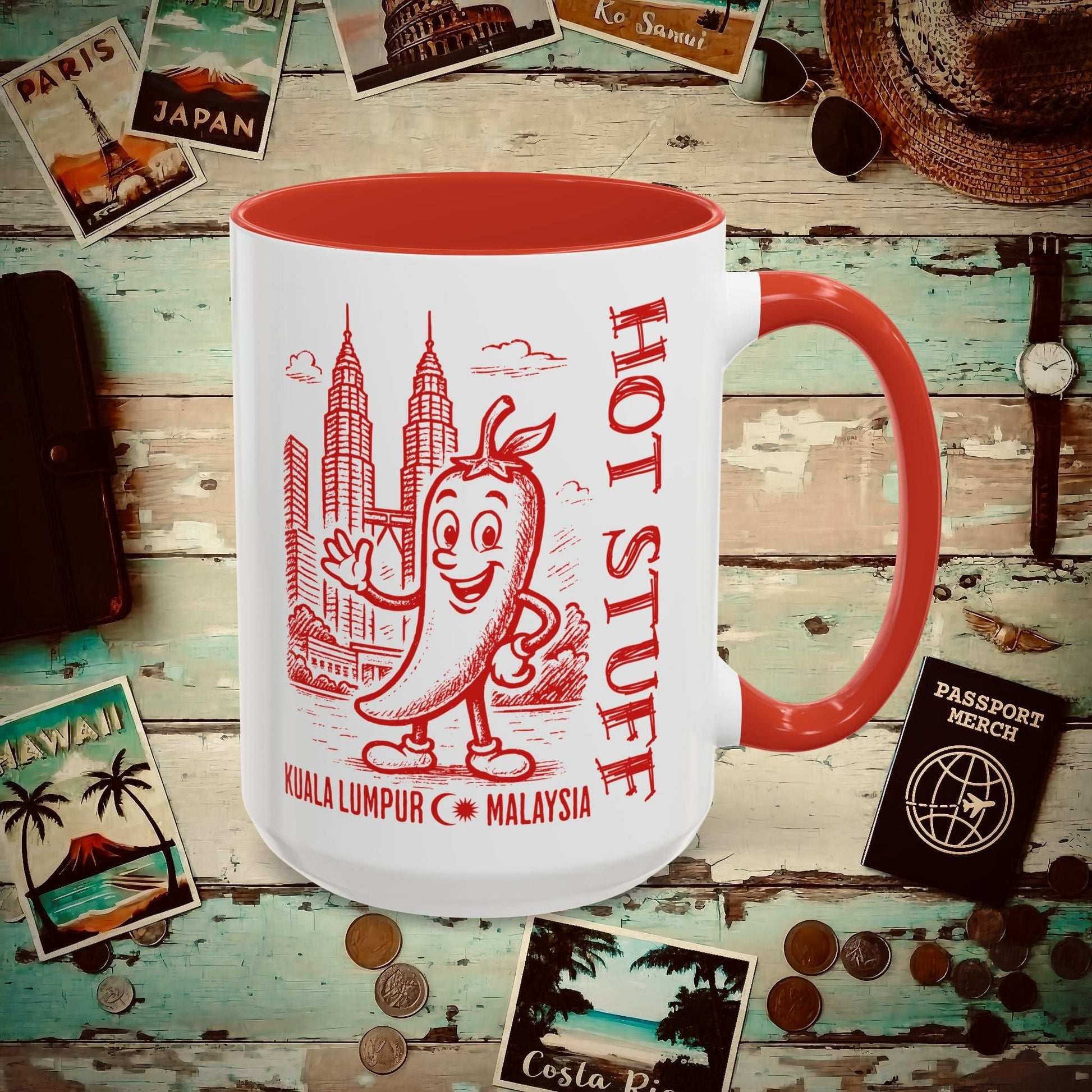 Hot Stuff, Kuala Lumpur, Malaysia 15oz Mug Red / 15oz