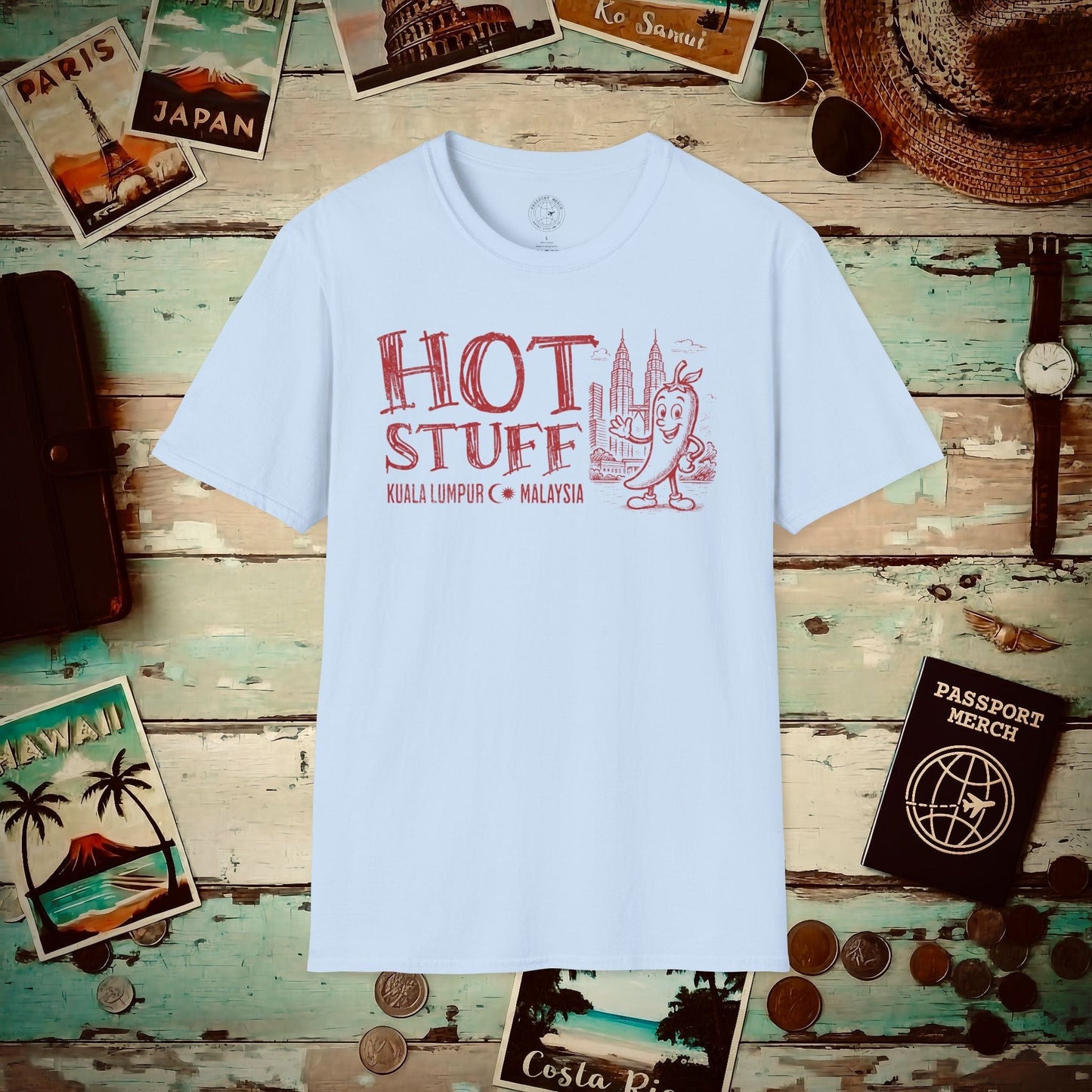 Hot Stuff, Kuala Lumpur, Malaysia T-Shirt Light Blue / S