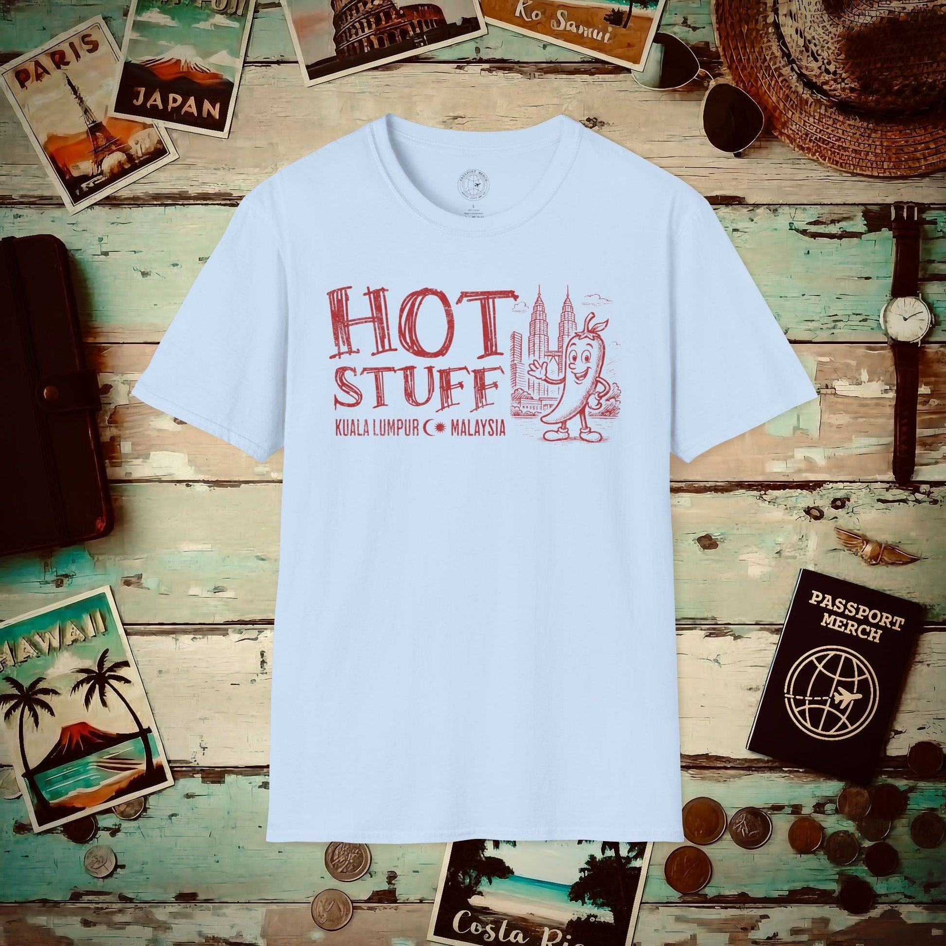 Hot Stuff, Kuala Lumpur, Malaysia T-Shirt Light Blue / S