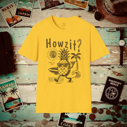 Howzit? Pineapple Shaka, Hawaii T-Shirt Daisy / S