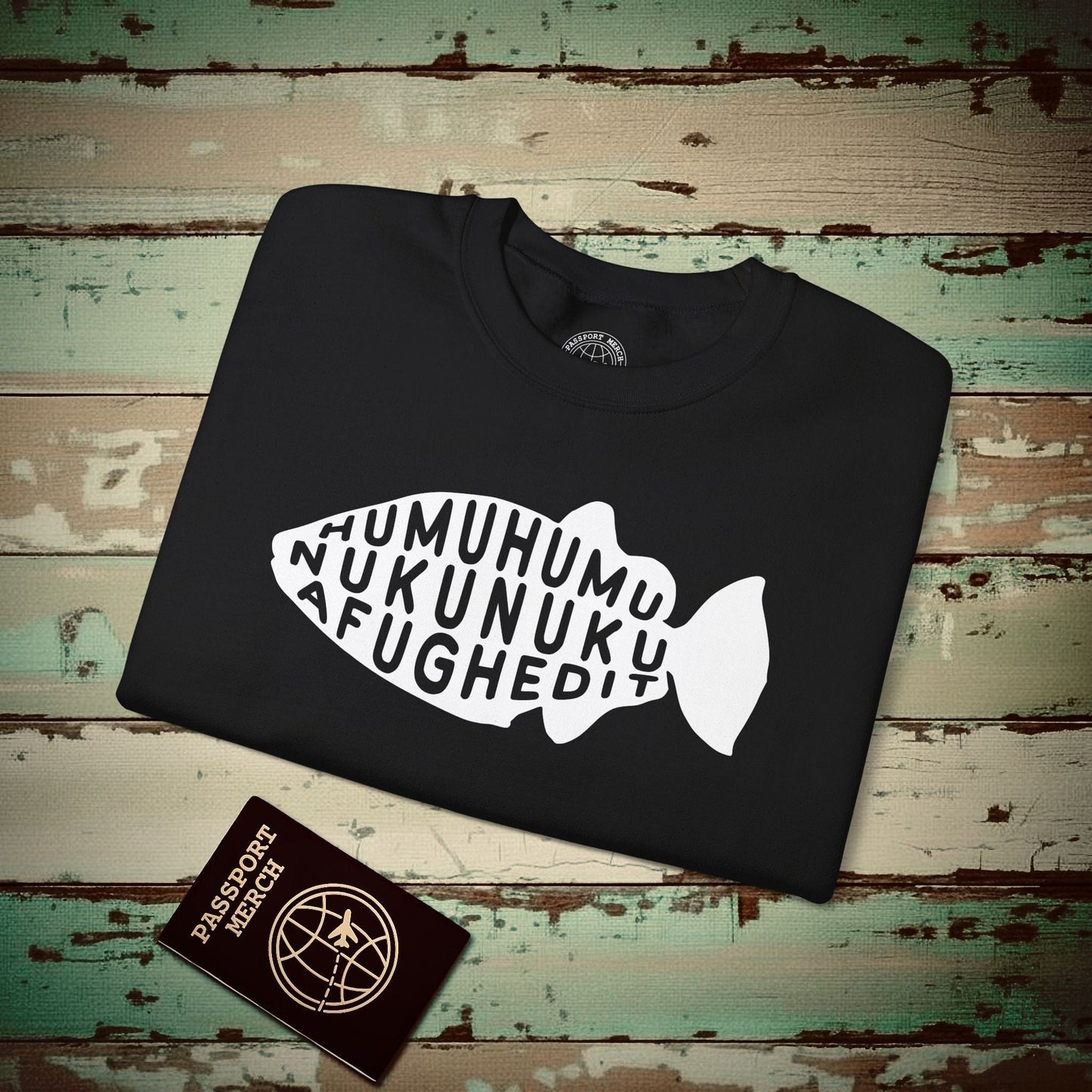 Humuhumu... nukunuku... afughedit, Hawaii Crewneck Black / S