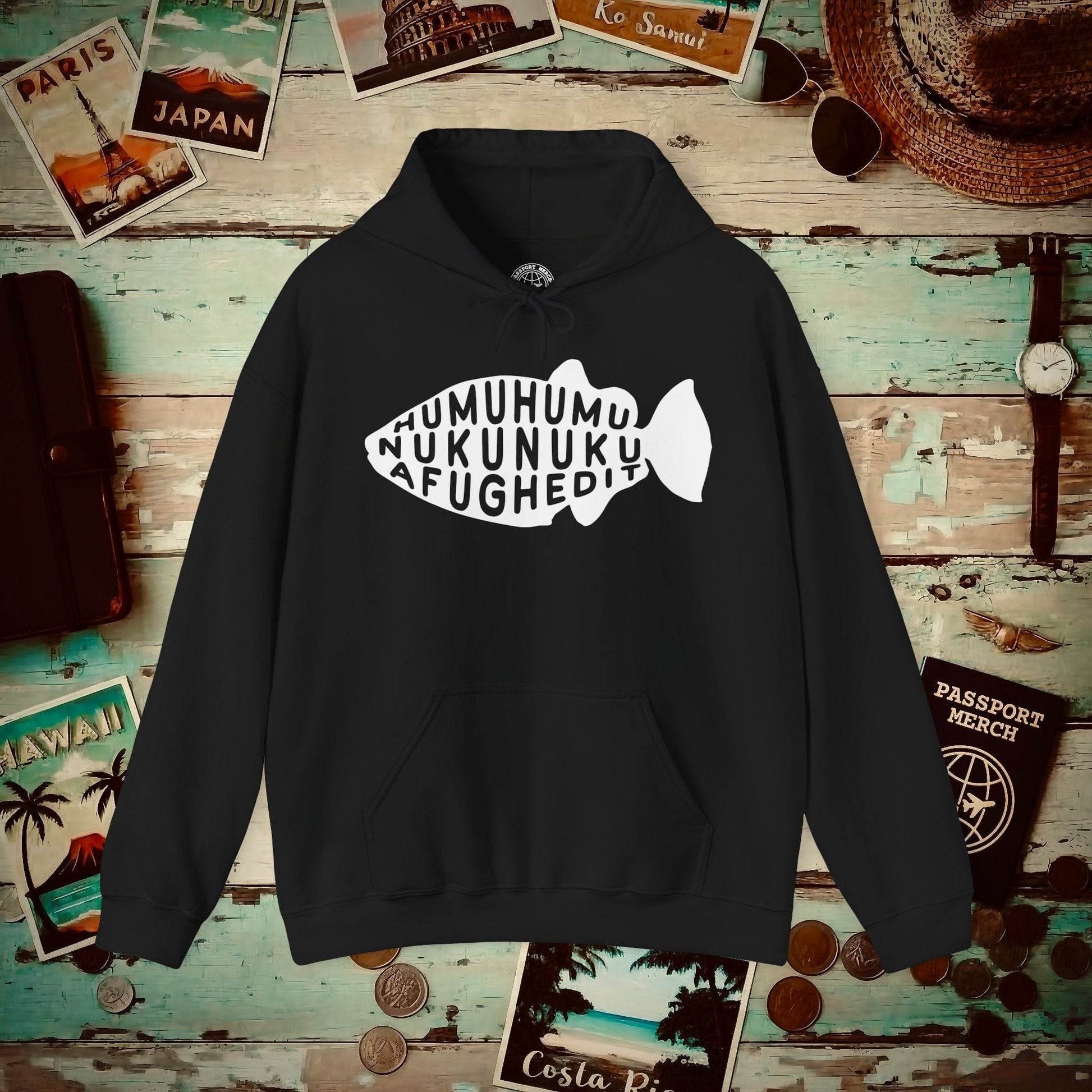 Humuhumu... nukunuku... afughedit, Hawaii Hoodie Black / S