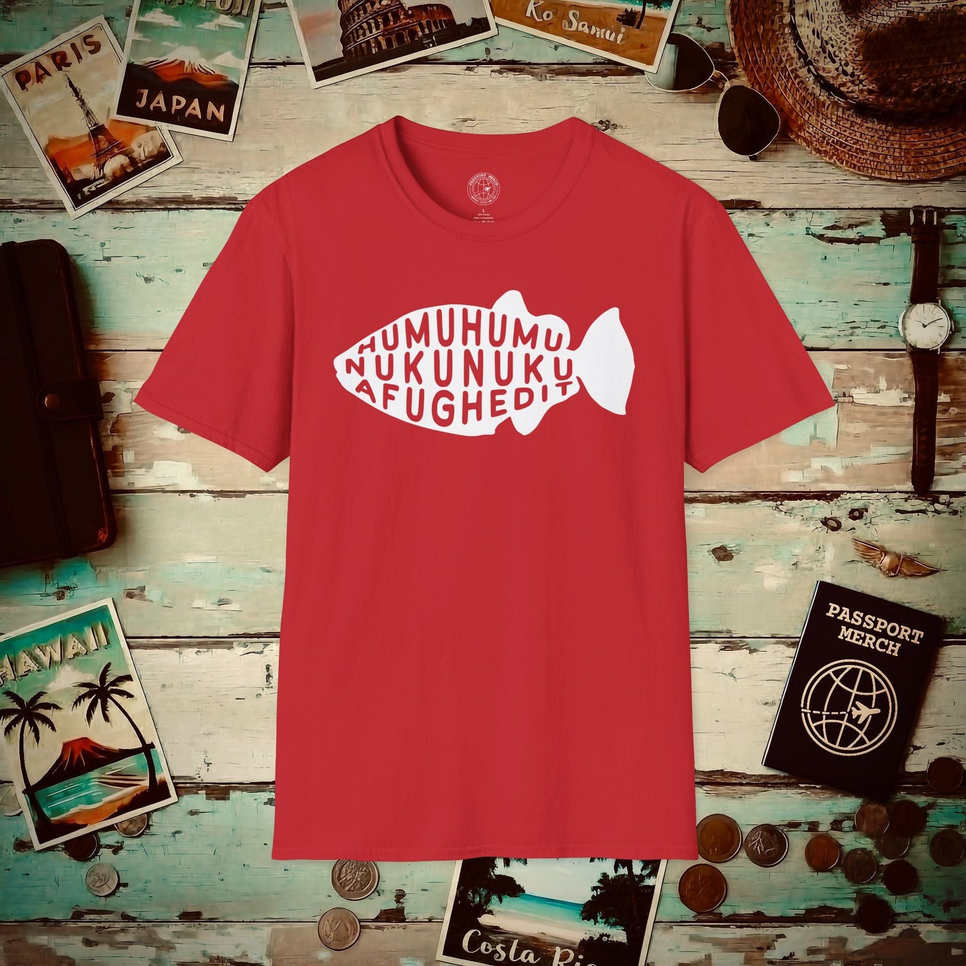 Humuhumu... nukunuku... afughedit, Hawaii T-Shirt Red / S