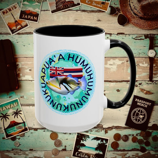 Humuhumunukunukuapua'a, Hawaii 15oz Mug Black / 15oz