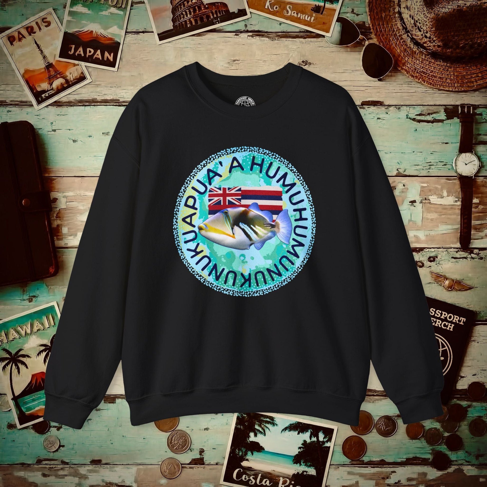 Humuhumunukunukuapua'a, Hawaii Crewneck Black / S