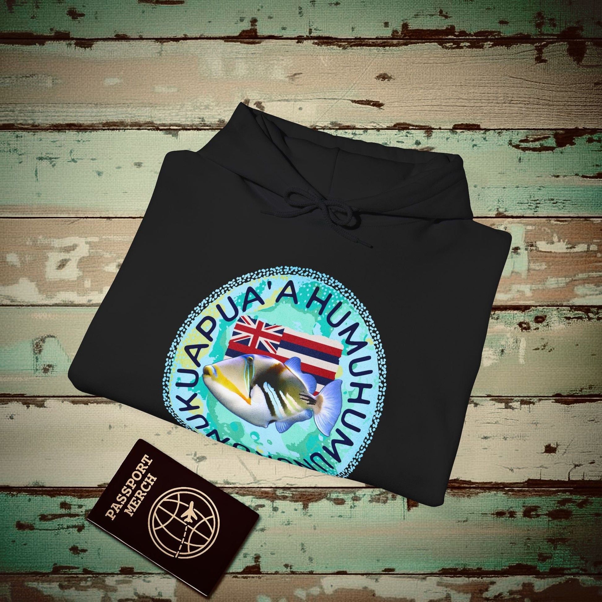 Humuhumunukunukuapua'a, Hawaii Hoodie Black / S