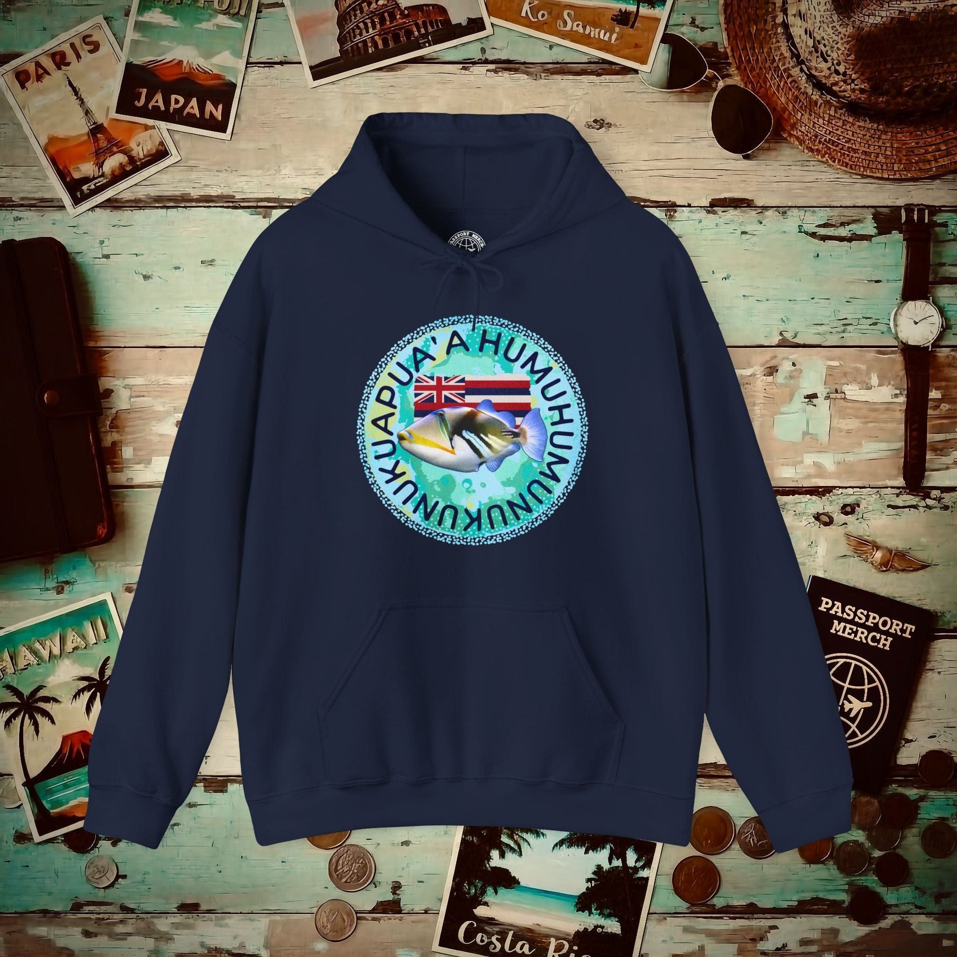 Humuhumunukunukuapua'a, Hawaii Hoodie Navy / S