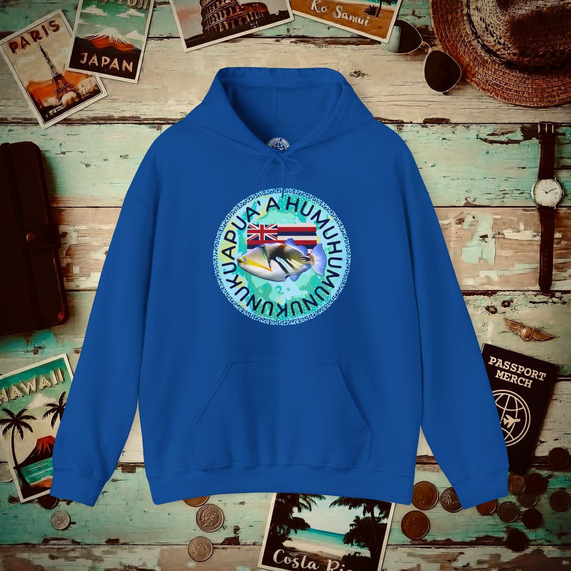 Humuhumunukunukuapua'a, Hawaii Hoodie Royal / S