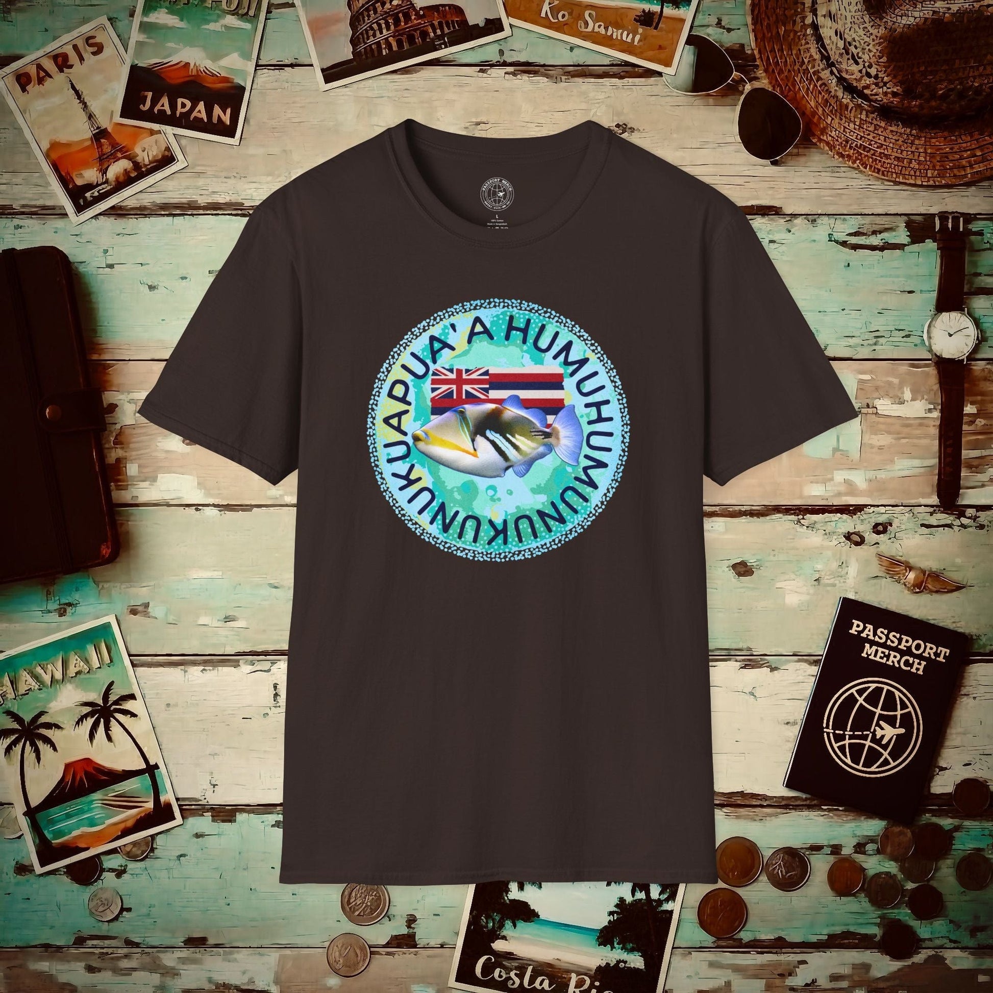 Humuhumunukunukuapua'a, Hawaii T-Shirt Dark Chocolate / S
