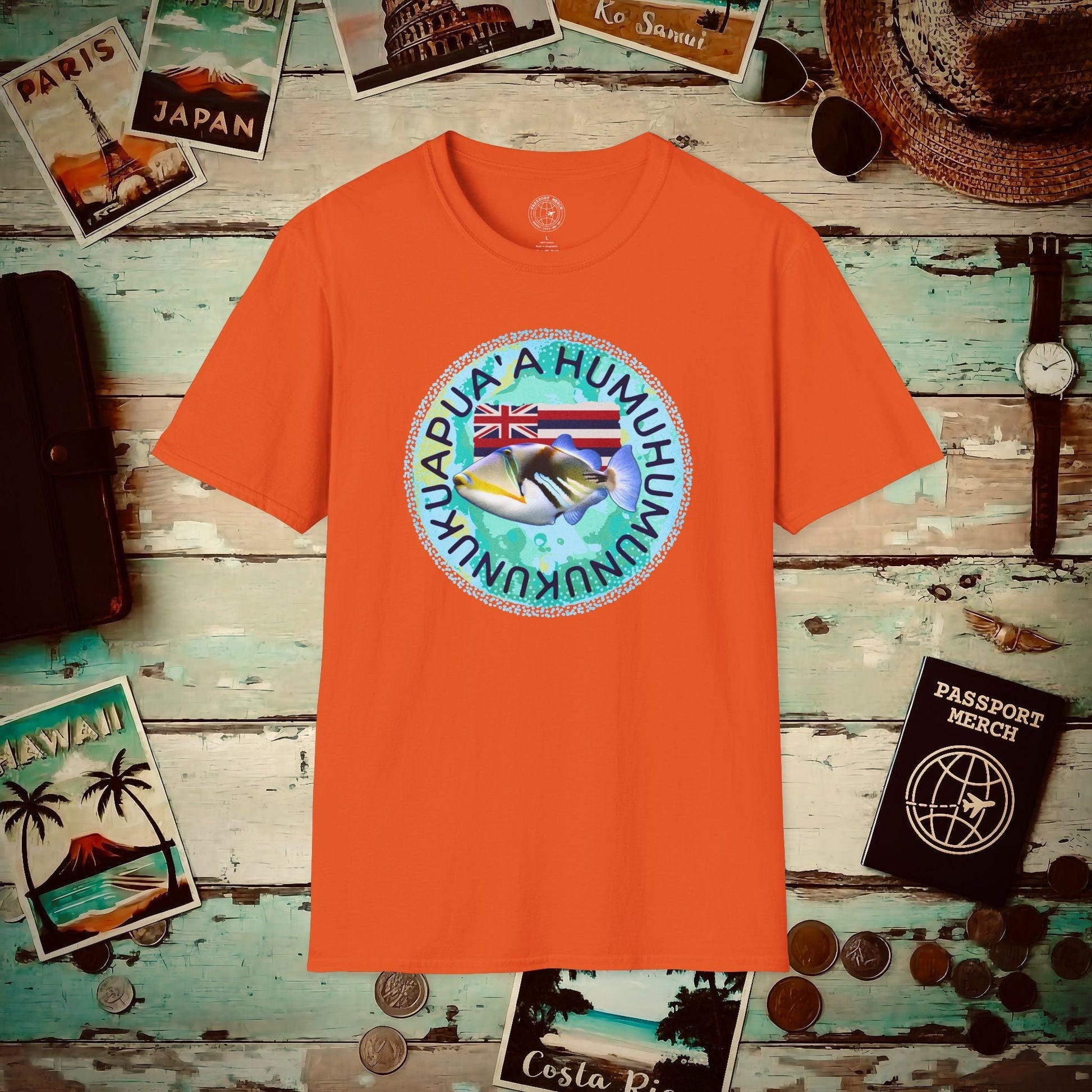 Humuhumunukunukuapua'a, Hawaii T-Shirt Orange / S