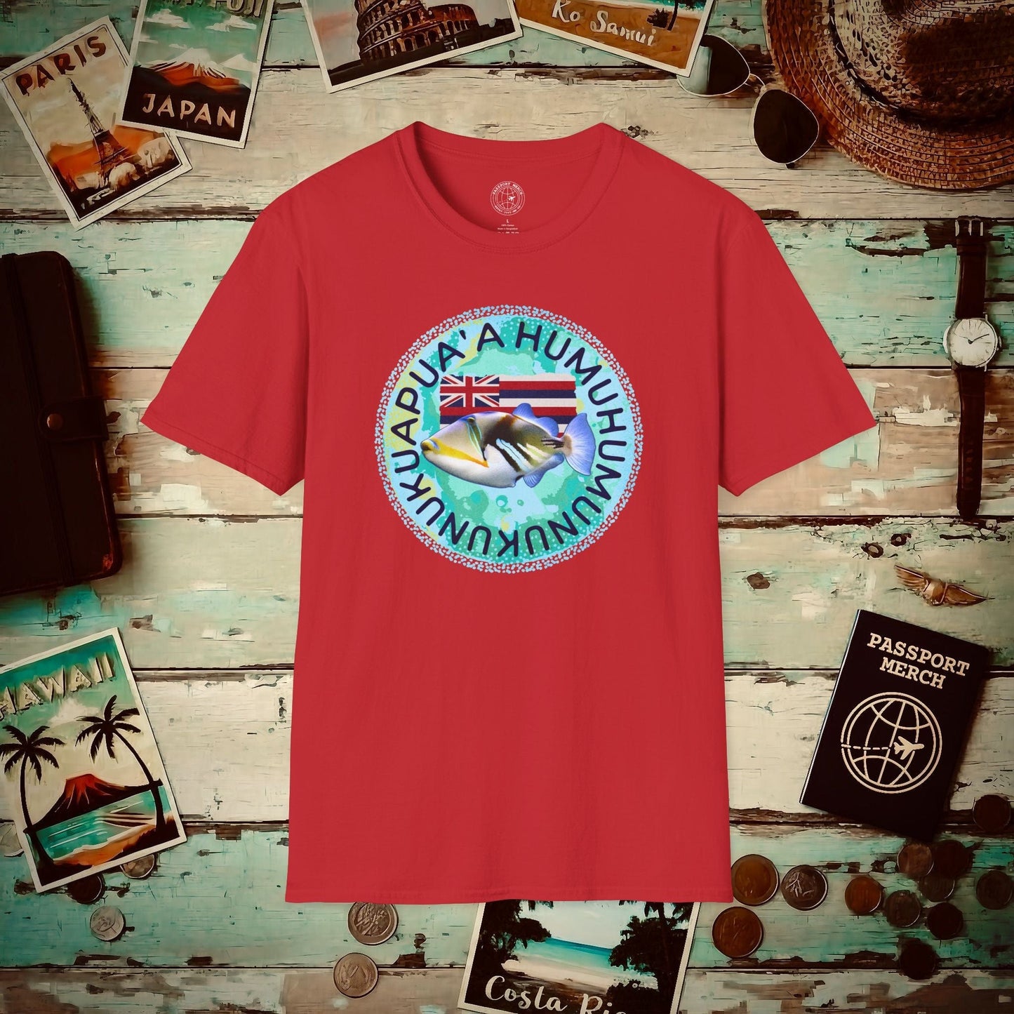 Humuhumunukunukuapua'a, Hawaii T-Shirt Red / S