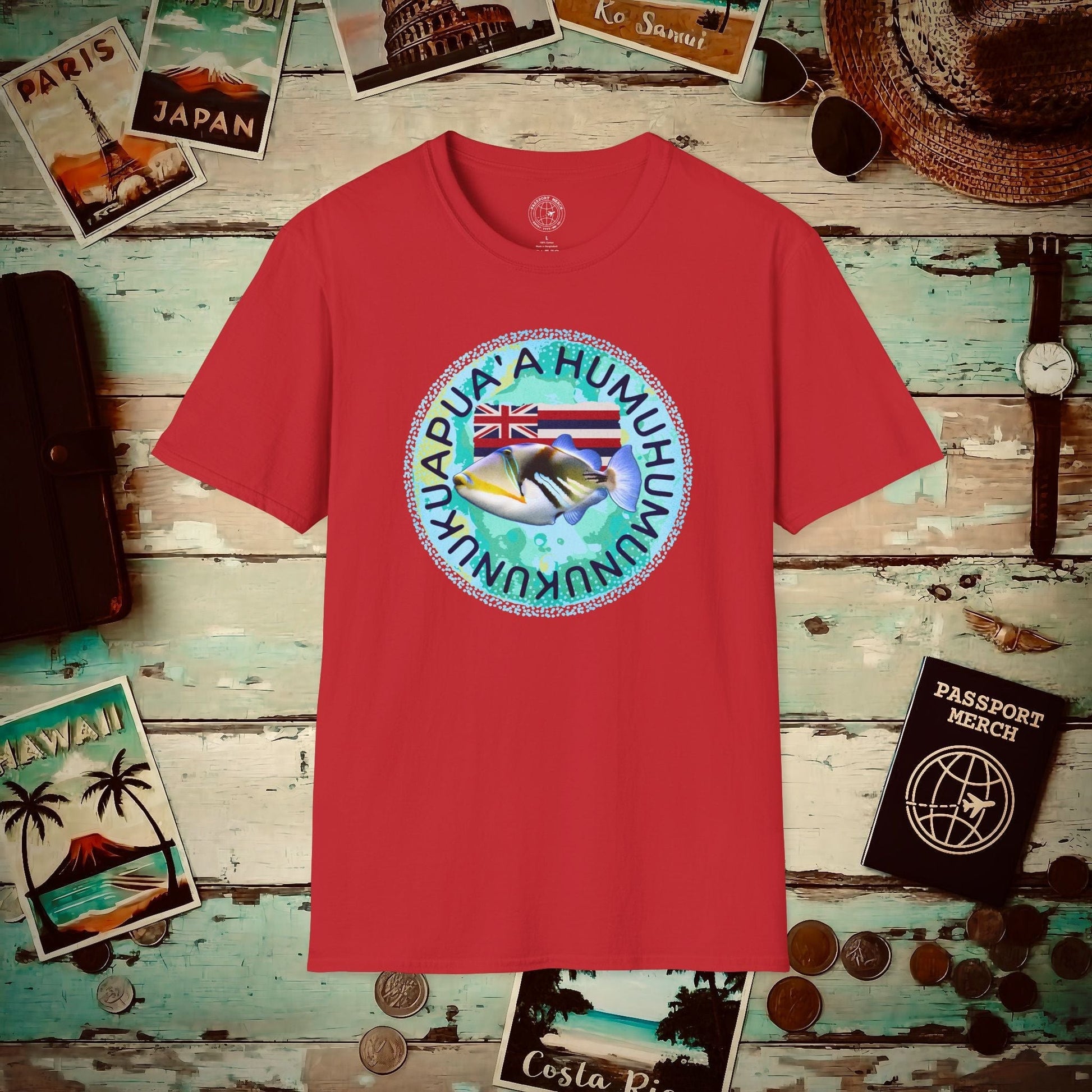 Humuhumunukunukuapua'a, Hawaii T-Shirt Red / S