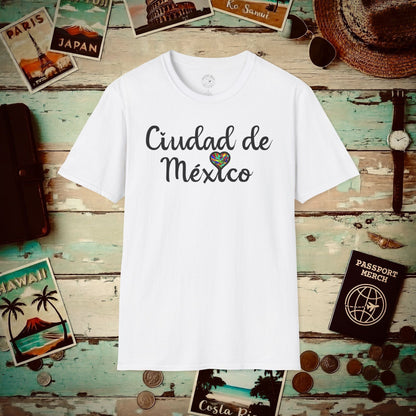 I Heart Mexico City T-Shirt White / S