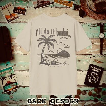 I'll do it bumbai, Hawaii Back Print T-Shirt Sand / S