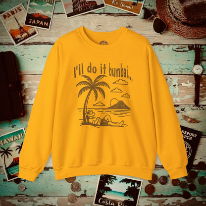 I'll do it bumbai, Hawaii Crewneck Gold / S